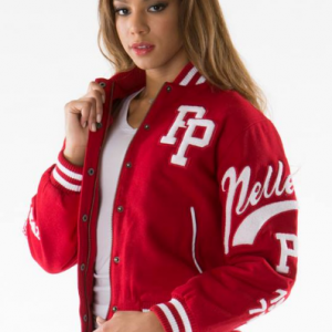 Pelle Pelle Womens 1978 Red Varsity Jacket