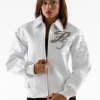 Pelle Pelle Womens White Leather Jacket