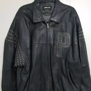 Vintage Pelle Pelle Marc Buchanan MB Metal Leather Jacket