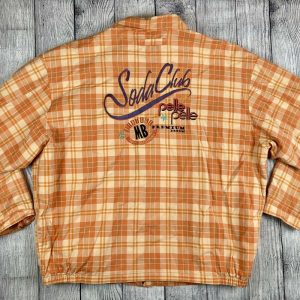 Vintage Pelle Pelle Soda Club Marc Buchanan Orange Hip-Hop Jacket 