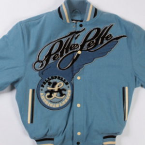 pelle pelle american legend light blue varisity jacket