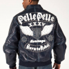 pelle pelle born to rebel navy abrasion mens jacket