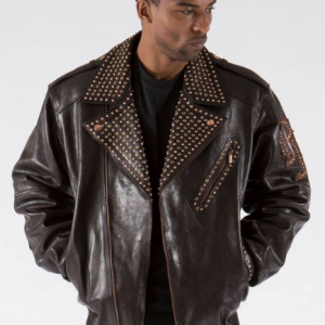 pelle pelle brown varsity biker jacket 2