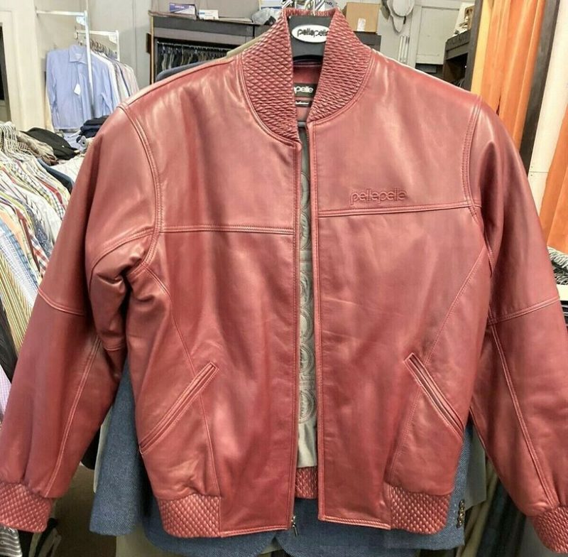 Marc Buchanan Pelle Pelle 1978 Basic Burgundy Leather Jacket