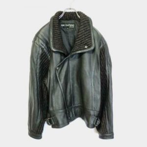 Marc Buchanan Pelle Pelle Sheep Black Leather Jacket