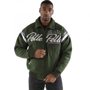 Pelle Pelle American Legend Green Varsity Jacket