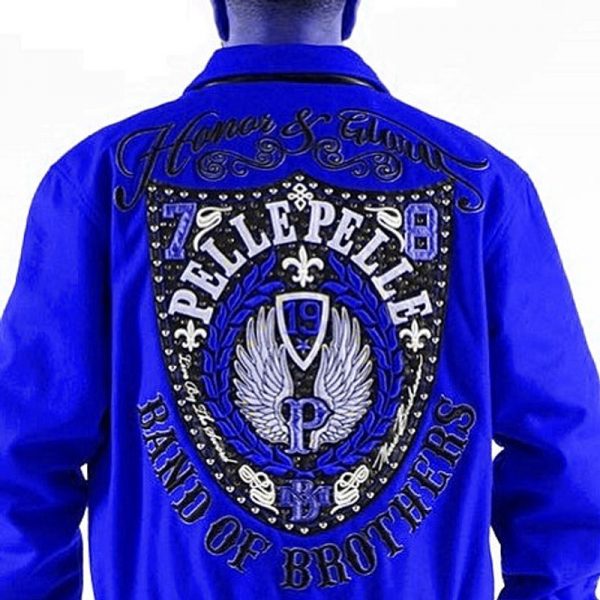 Pelle Pelle Band of Brothers Royal Blue Jacket