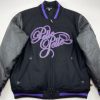 Pelle Pelle Marc Buchanan Big Logo Varsity Black Jacket