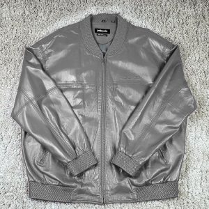 Pelle Pelle Marc Buchanan Custom Gray Leather Jacket