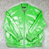 Pelle Pelle Marc Buchanan Custom Light Green Leather Jacket