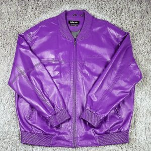 Pelle Pelle Marc Buchanan Custom Purple Leather Jacket