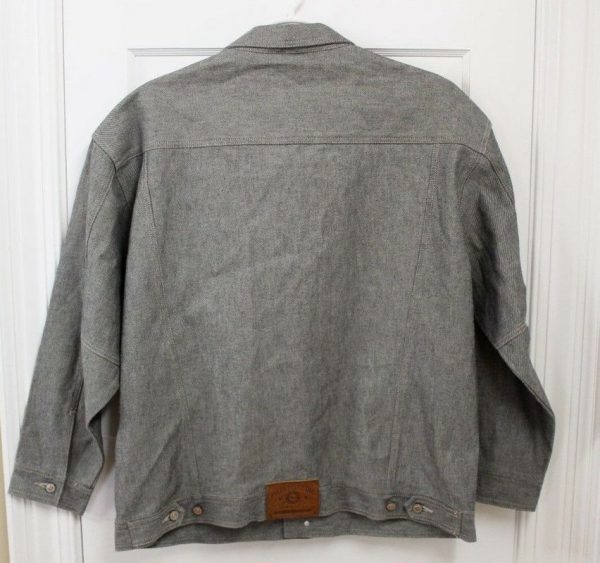 Pelle Pelle Marc Buchanan Mens Gray Denim Jacket