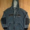 Pelle Pelle Mens Legendary Blue Hooded Denim Jacket