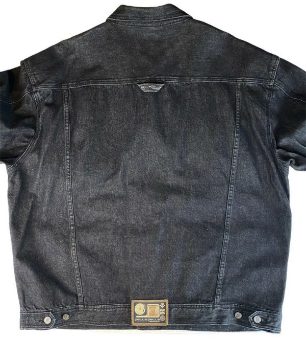 Pelle Pelle Mens Marc Buchanan Black Denim Jacket