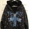 Pelle Pelle Mens Printed Black Hoodie