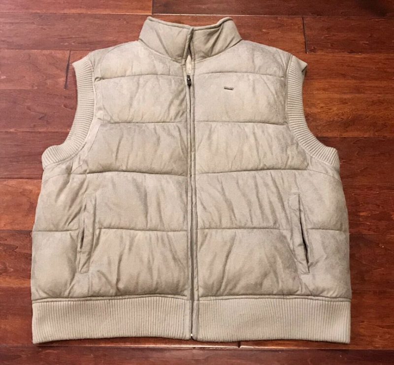 Pelle Pelle Premium Mens Gray Insulated Puffer Vest