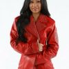 Pelle Pelle Womens Ultimate Signature Cherry Red Leather Jacket (3)