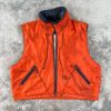Vintage 90’s Pelle Pelle Marc Buchanan Puffer Down Orange Vest