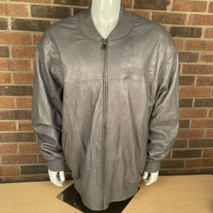 Vintage Pelle Pelle Marc Buchanan Gray Smoke Leather Jacket