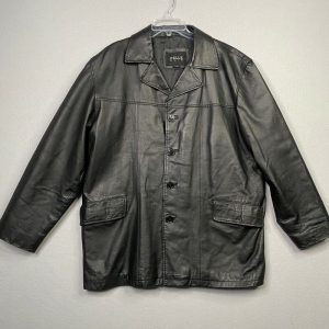 Vintage Pelle Pelle Mens Leather Coat