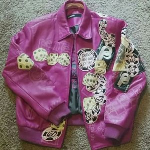 Vintage Pelle Pelle Womens Pink Leather Jacket