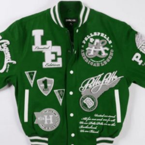 Pelle Pelle American Legend Limited Edition Dull Green Varsity Jacket