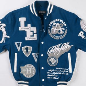 Pelle Pelle American Legend Limited Edition Light Blue Varsity Jacket