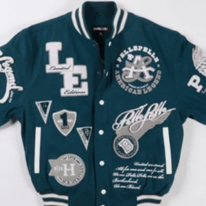 Pelle Pelle American Legend Limited Edition Turquoise Varsity Jacket