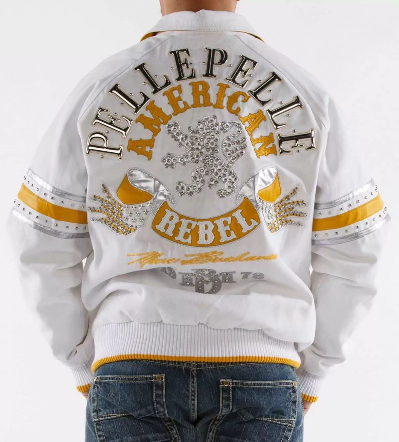 Pelle Pelle American Rebel White Wool Jacket