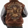 Pelle Pelle Brown Master Ceremonies Varsity Jacket