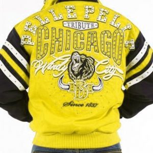 Pelle Pelle Chicago Tribute Yellow Varsity Jacket