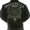 Pelle Pelle Diamonds Black Made for King WoolJacket