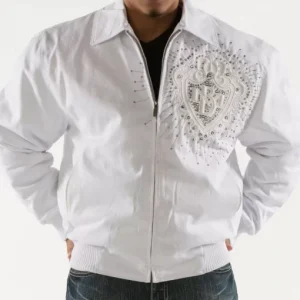 Pelle Pelle Diamonds White Made for King Jacket