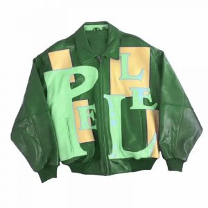 Pelle Pelle Green Leather Bomber Jacket