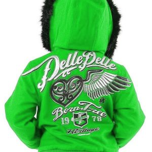 Pelle Pelle Kids 78 Born Free Green Jacket