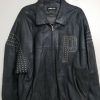 Pelle Pelle Marc Buchanan Studded Soda Club Leather Jacket 