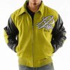 Pelle Pelle Mens 1978 Notorious Yellow Varsity Jacket