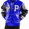 Pelle Pelle Mens All For One One For All Blue Jacket