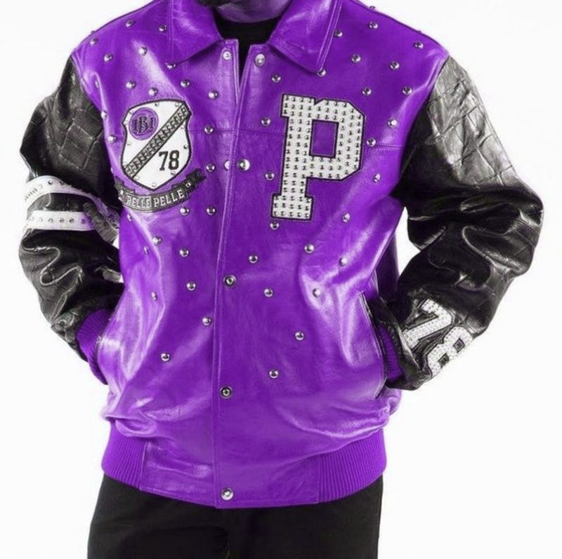 Pelle Pelle Mens All For One One For All Purple Jacket