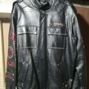 Pelle Pelle Mens Black MB Leather Jacket 