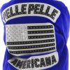 Pelle Pelle Mens Blue Americana Bomber Jacket