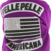 Pelle Pelle Mens Dark Pink Americana Bomber Jacket