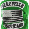 Pelle Pelle Mens Green Americana Bomber Jacket