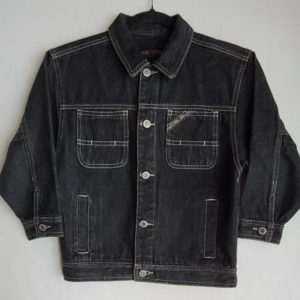 Pelle Pelle Mens Marc Buchanan Black Denim Jacket