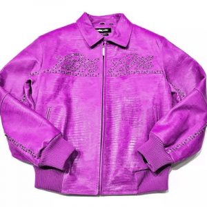 Pelle Pelle Mens Marc Buchanan Pink Signature Jacket