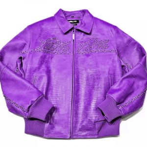 Pelle Pelle Mens Marc Buchanan Purple Signature Jacket