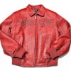 Pelle Pelle Mens Marc Buchanan Red Signature Jacket