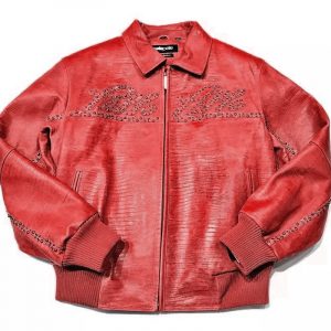 Pelle Pelle Mens Marc Buchanan Red Signature Jacket