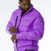 Pelle Pelle Mens March Buchanan Purple Puffer Jacket