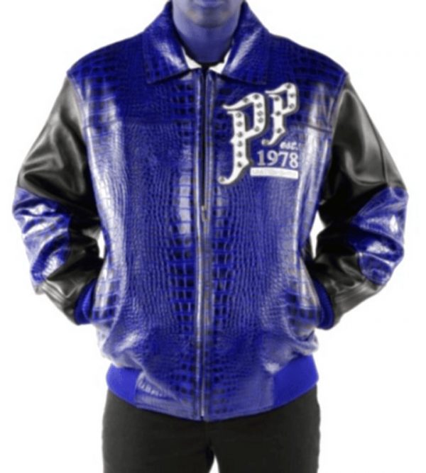 Pelle Pelle Mens Pioneer Blue Jacket